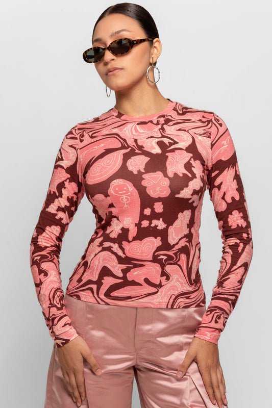 Wakairi Pink Long Sleeve