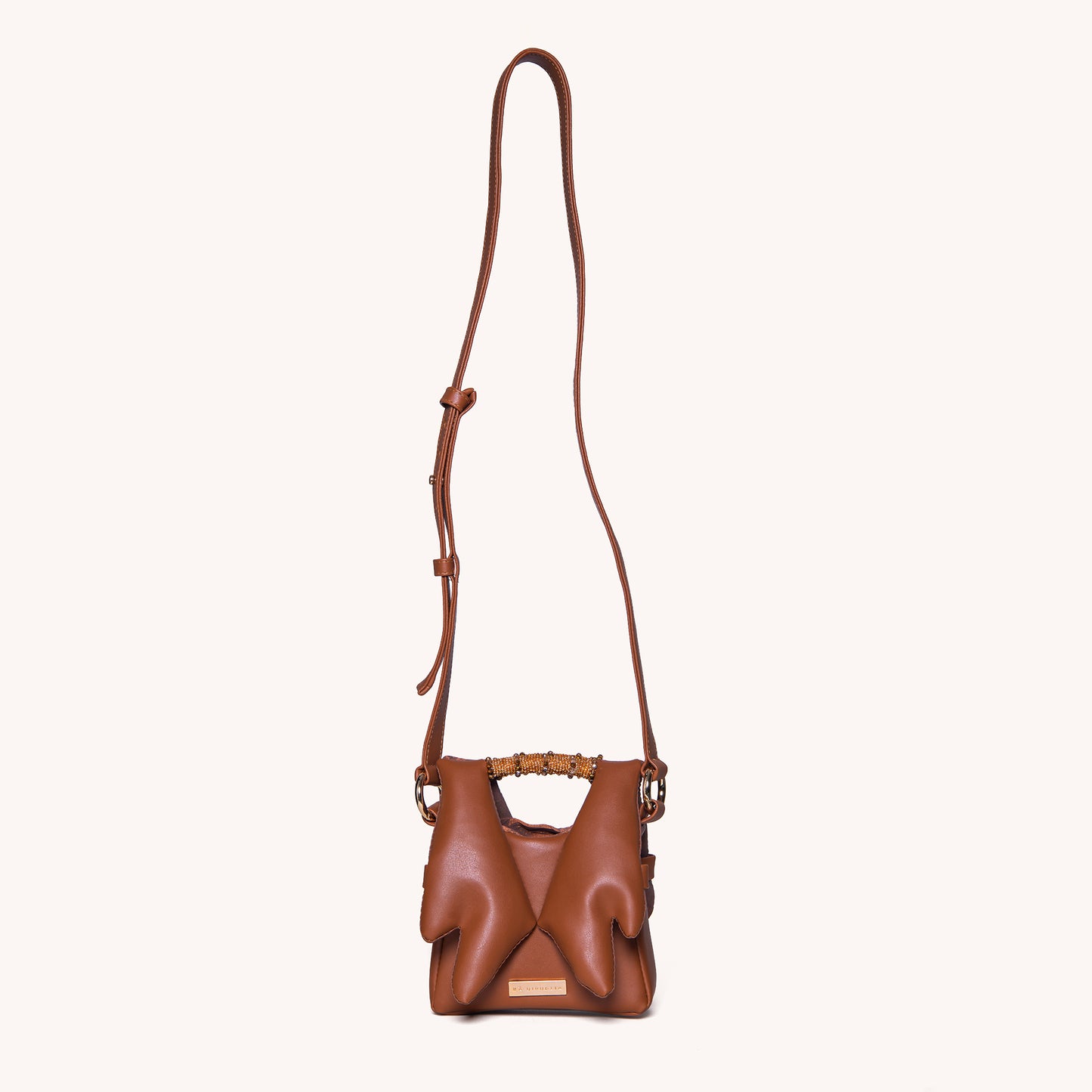 Inarú Mini Bag in Caramel Embroidery