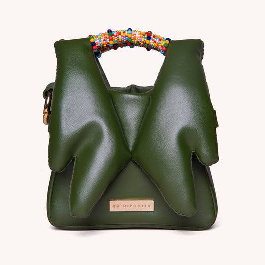 Inarú Mini Bag Green Embroidery