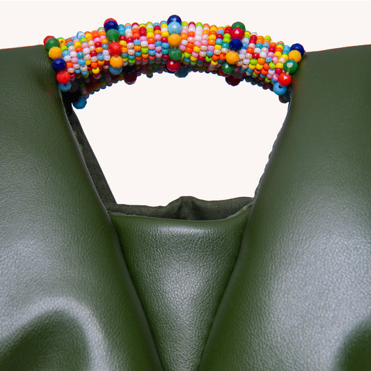 Inarú Mini Bag Green Embroidery