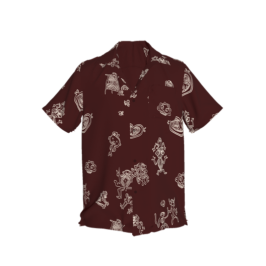 Usa Weyu Burgundy Shirt