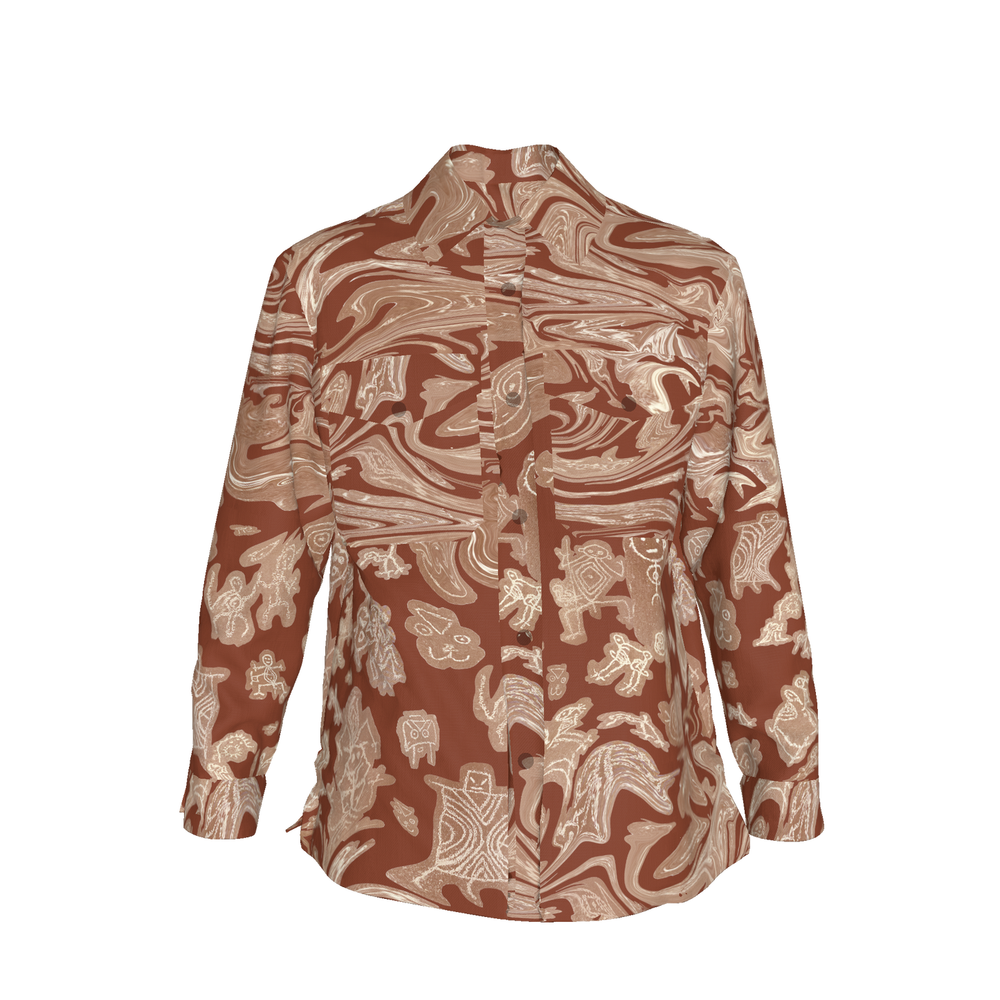 Wakairi Copper Shirt Jacket