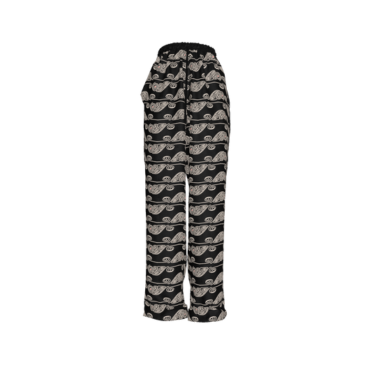 BLACK LINE ART PANTS