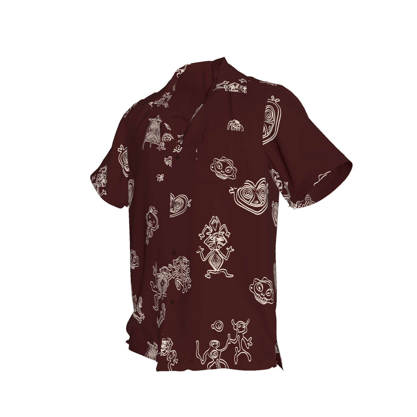 Usa Weyu Burgundy Shirt