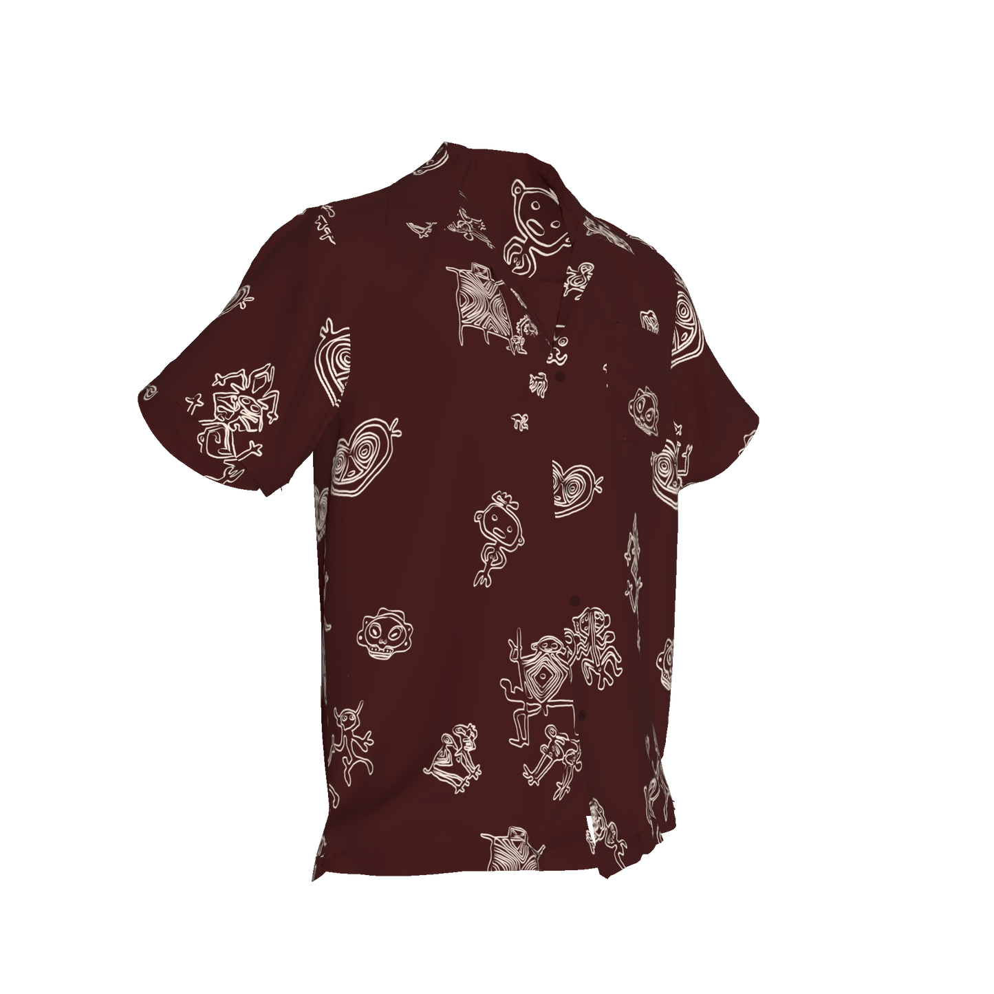 Usa Weyu Burgundy Shirt